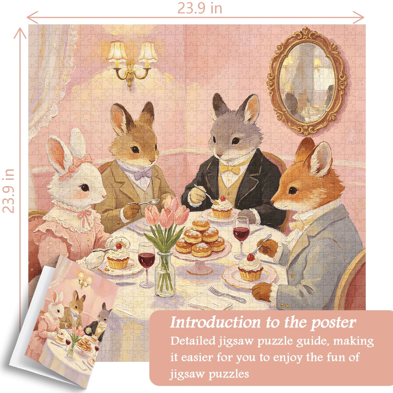Animal Tea Time Jigsaw Puzzle 1000 Piece