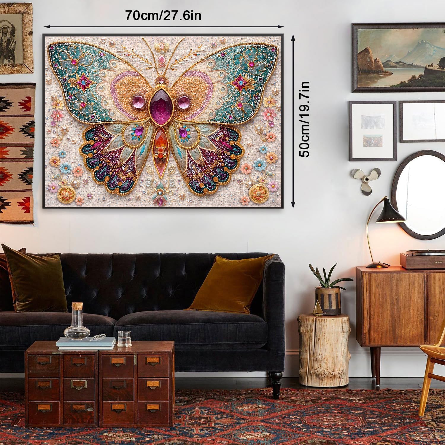 Jeweled Butterfly Jigsaw Puzzle 1000 Pieces