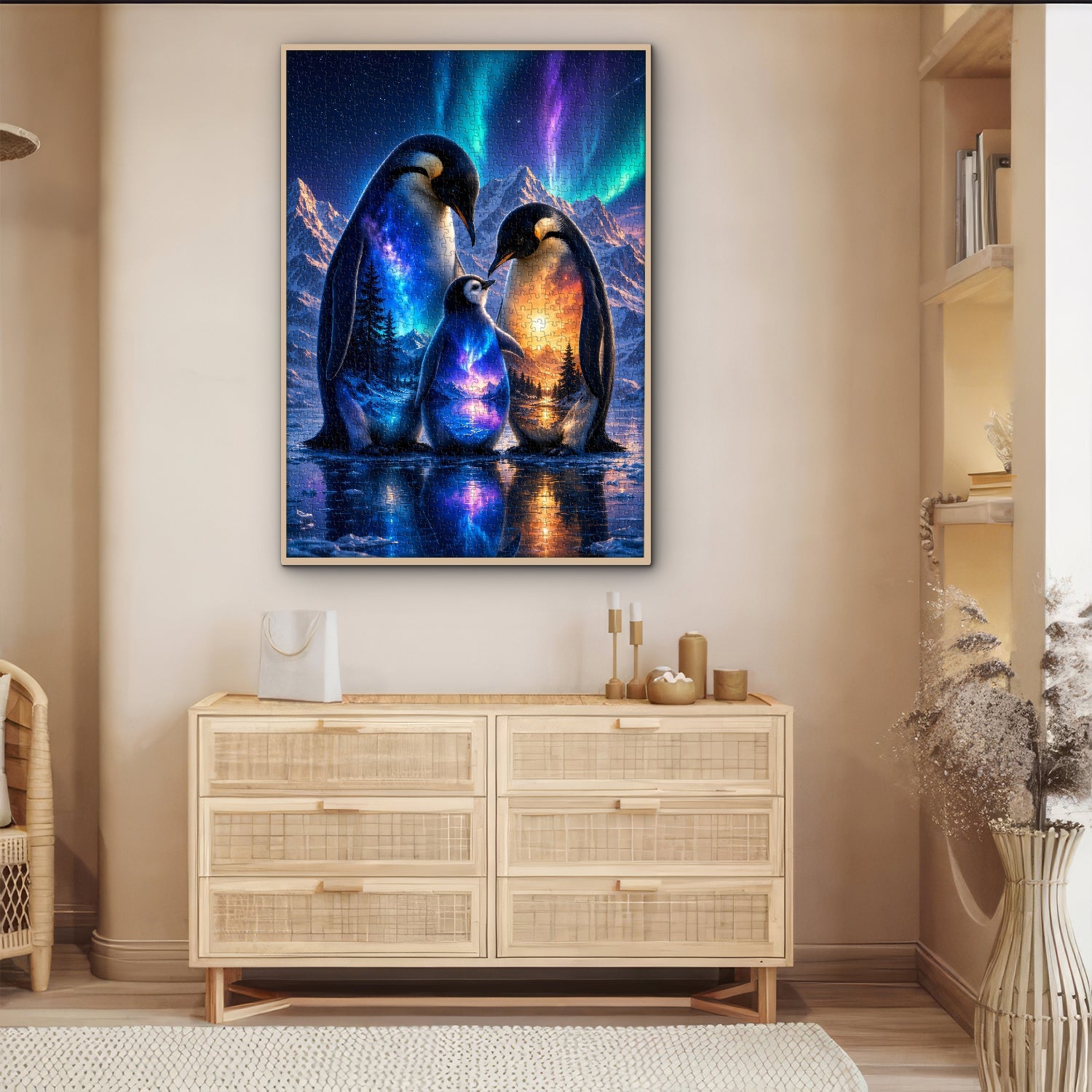 Aurora Penguin Family Jigsaw Puzzle 1000 Pieces