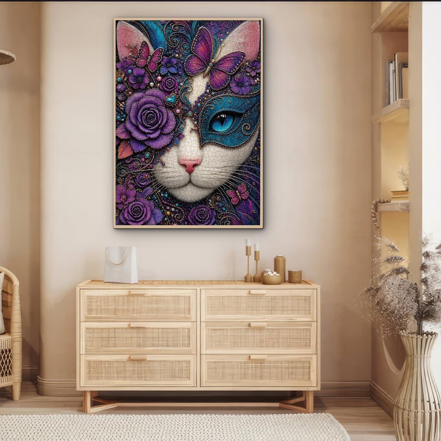 Masquerade Cat  Jigsaw Puzzle 1000 Pieces