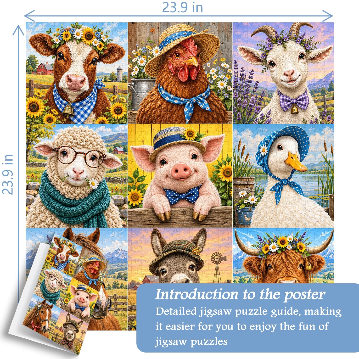 Farm Friends Jigsaw Puzzle 1000 Piece