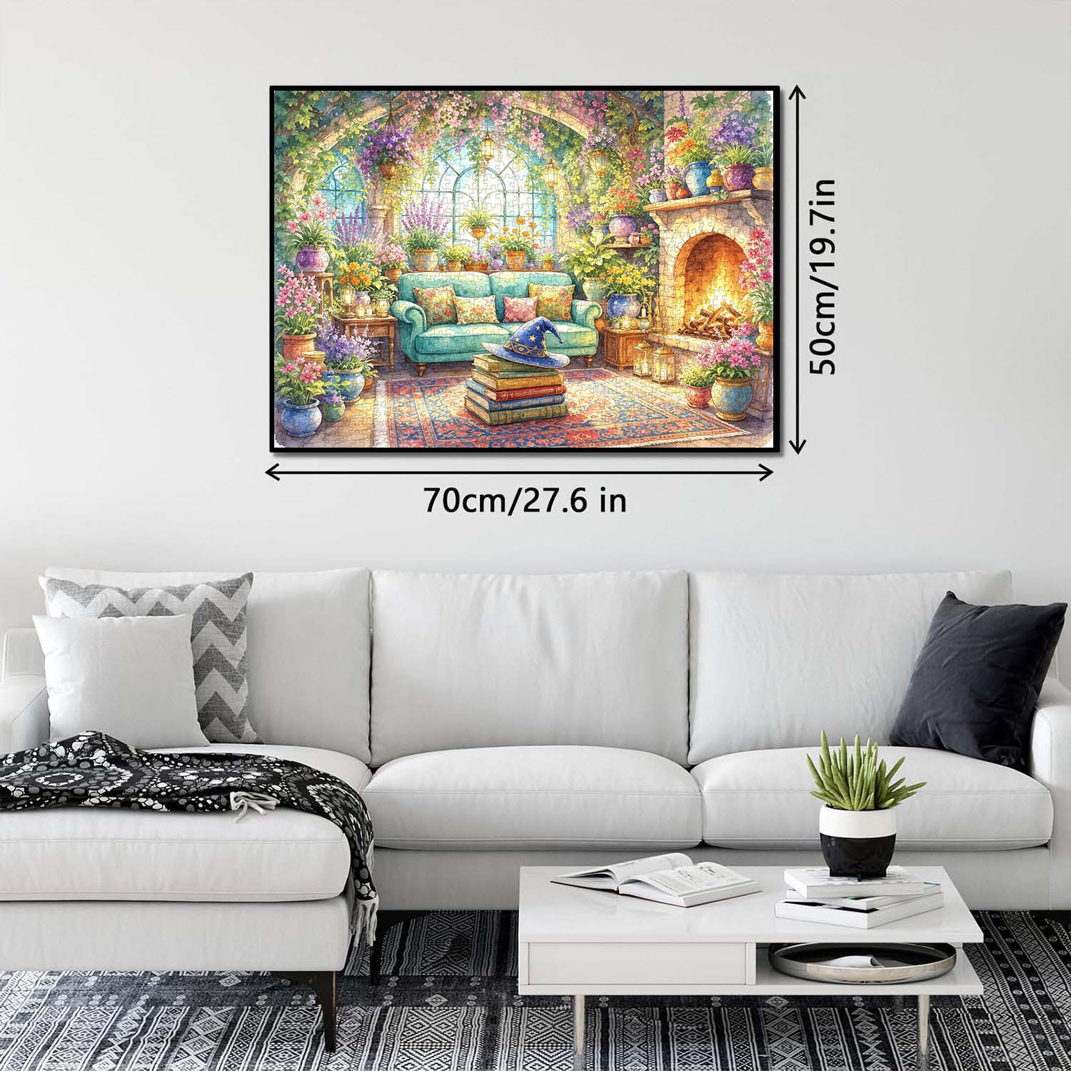 Blaze Blooms Hat Jigsaw Puzzle 1000 Piece