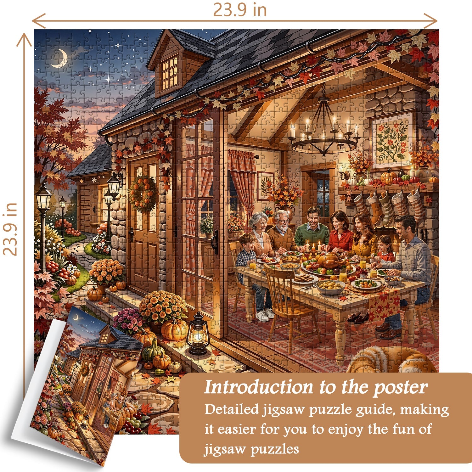 Moonlit Supper Jigsaw Puzzle 1000 Piece