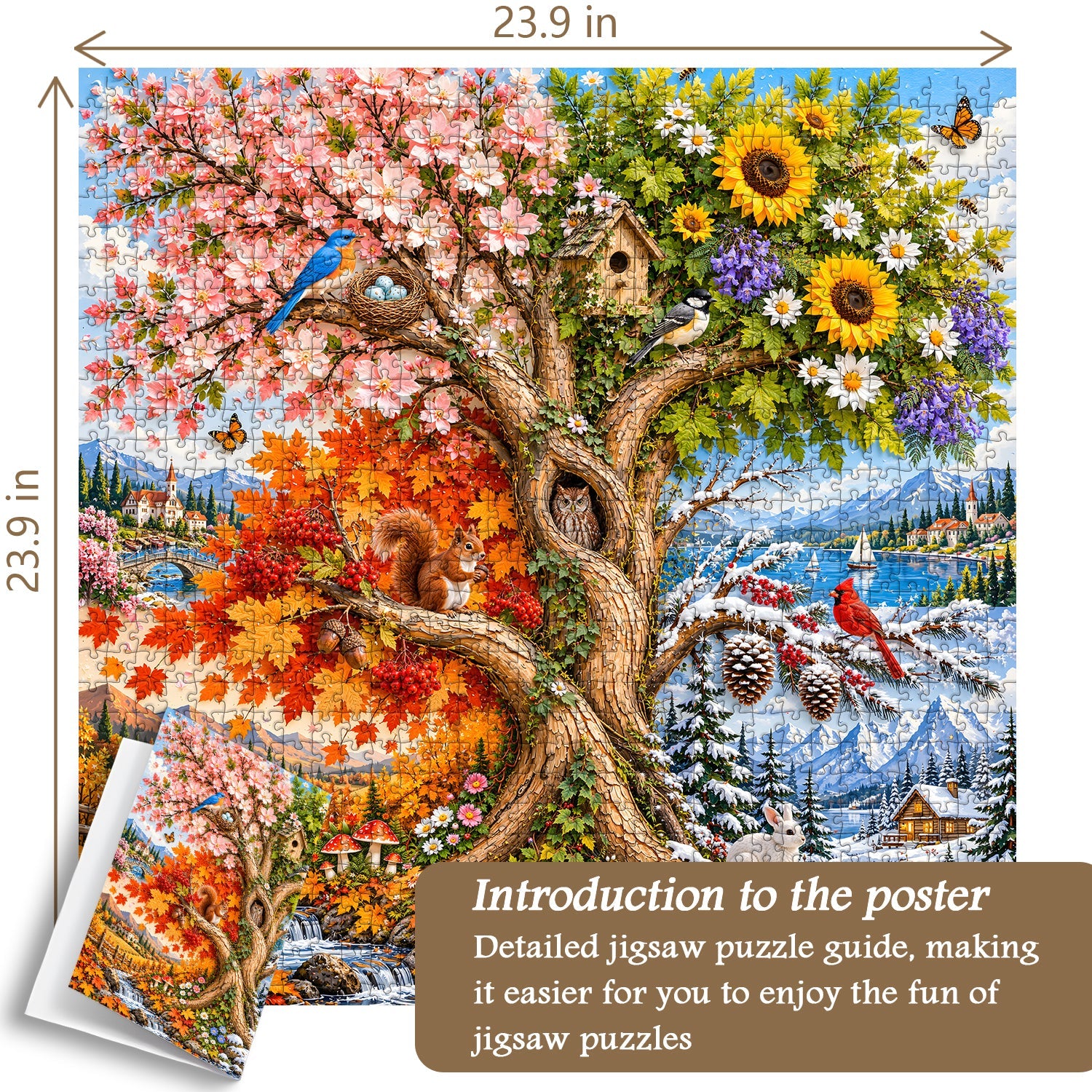 Tree of Seasons Jigsaw Puzzle 1000 Pieces
