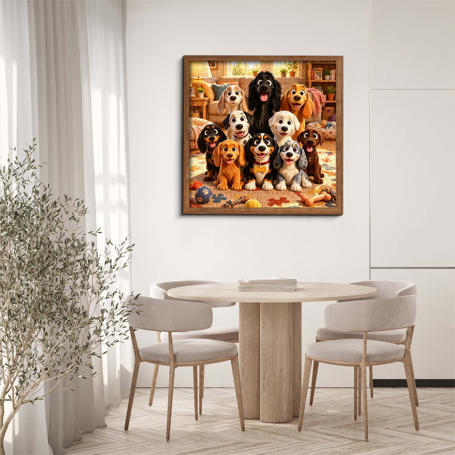 Puppy Family Portrait Jigsaw Puzzle 1000 Piece