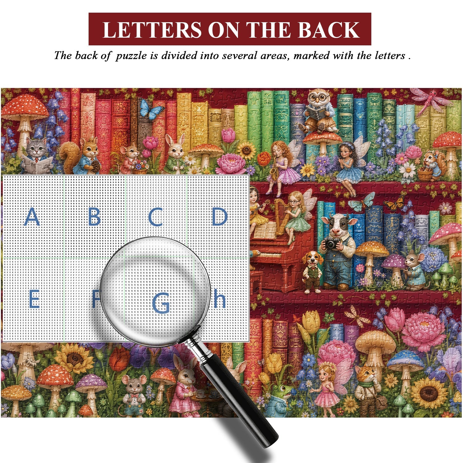 Fairy Bookshelf Jigsaw Puzzle 1000 Pieces
