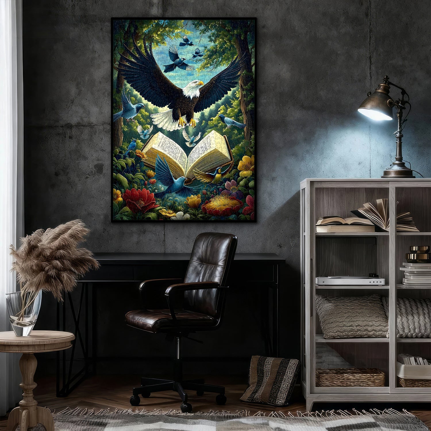``Eagle Plumes Pages Puzzle de 1000 pièces``