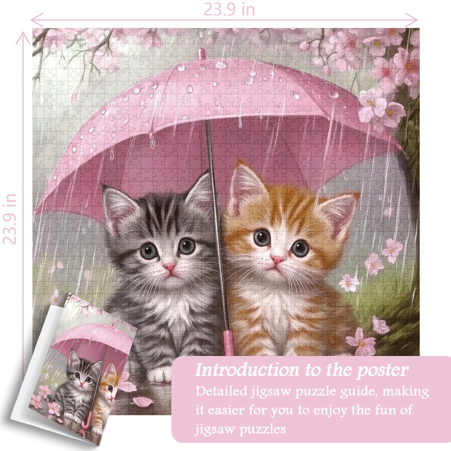 Rain Kittens Jigsaw Puzzle 1000 Pieces