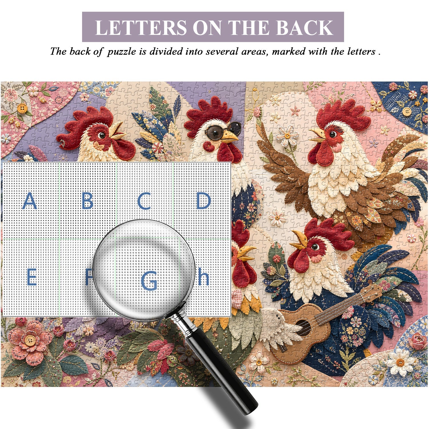 Patchwork Chick Band Jigsaw Puzzle 1000 Piece