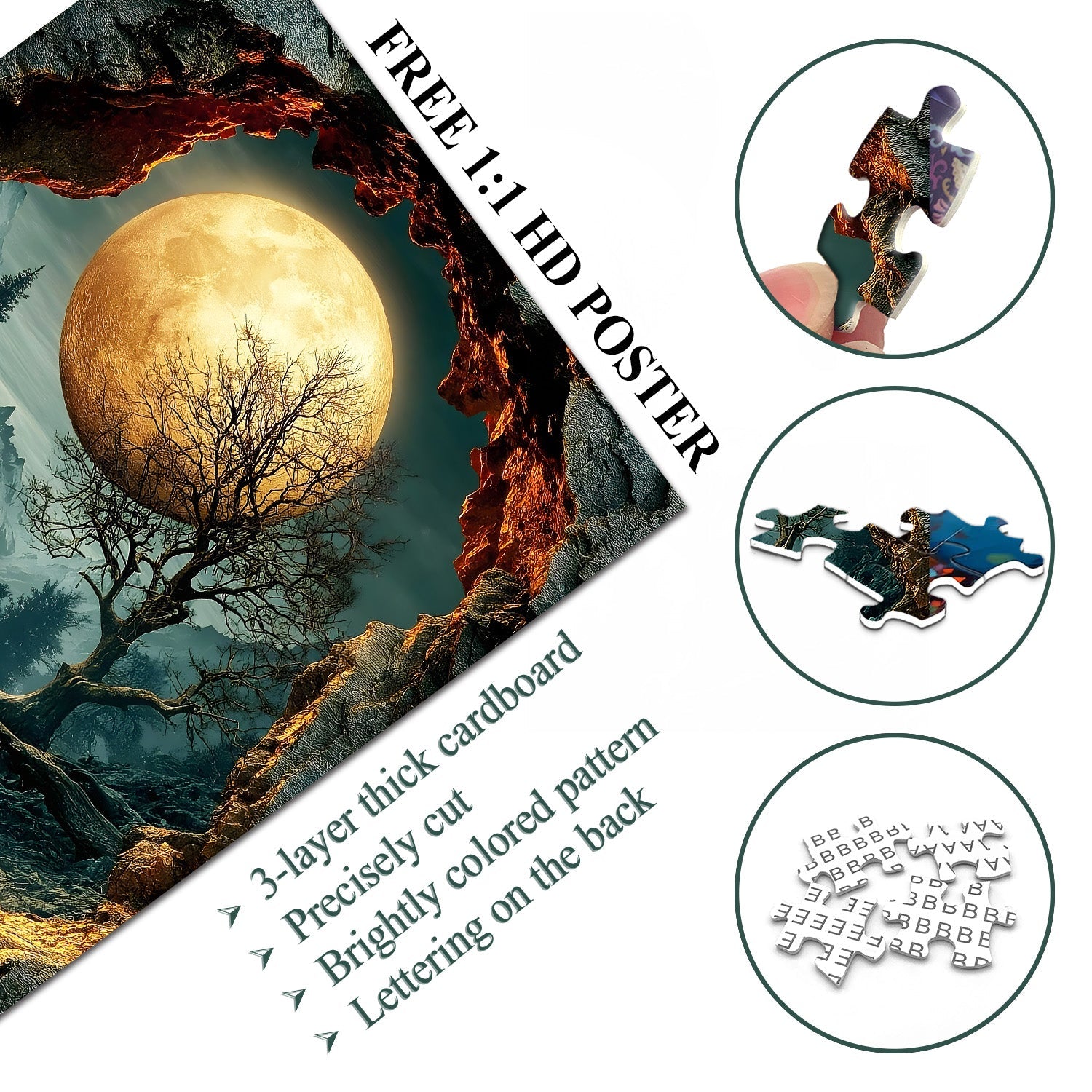Moonlit Path Jigsaw Puzzle 1000 Pieces