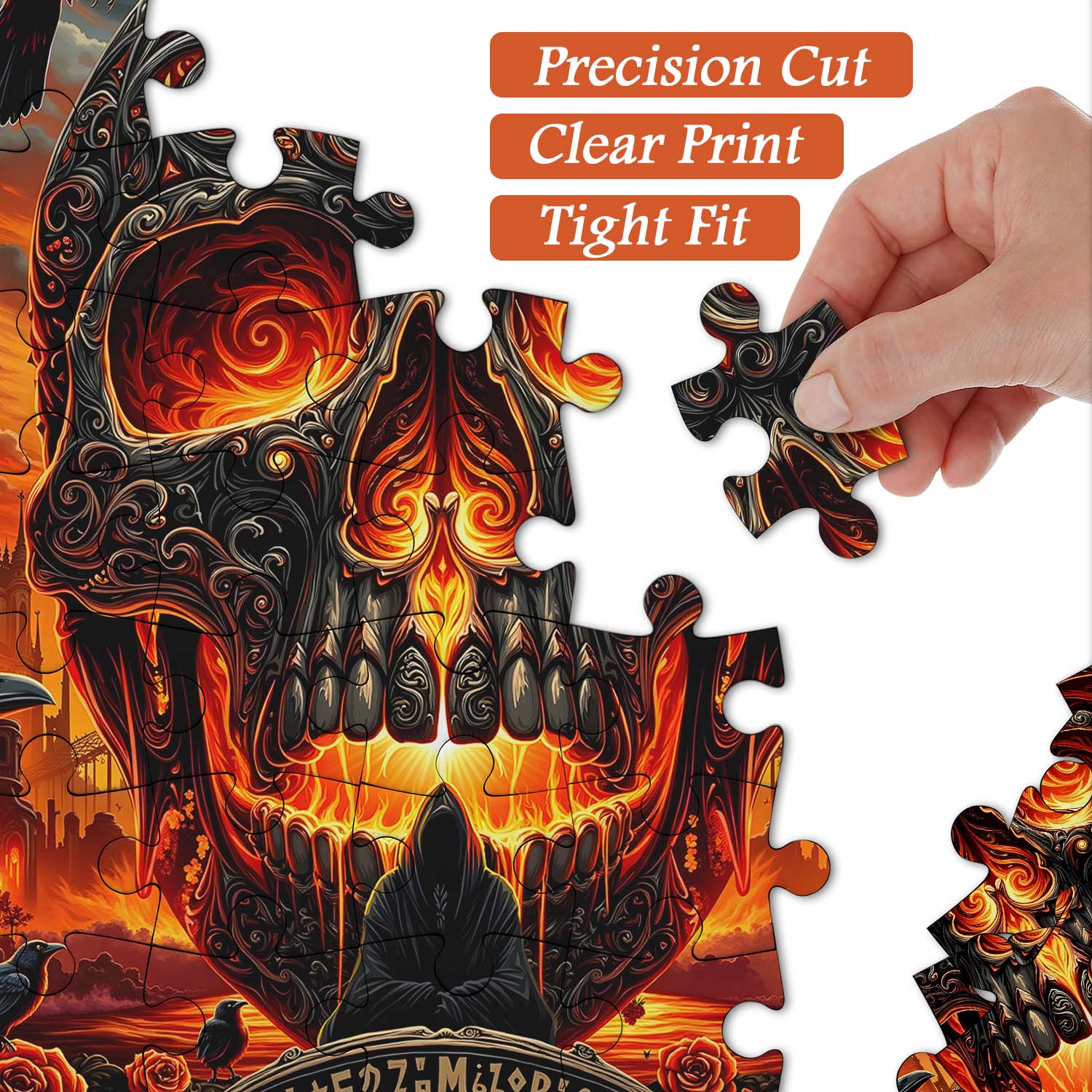 Ember Skull Festival Jigsaw Puzzle 1000 Pieces