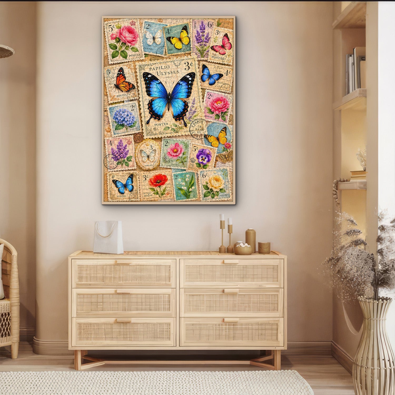 Butterfly Postage Jigsaw Puzzle 1000 Piece