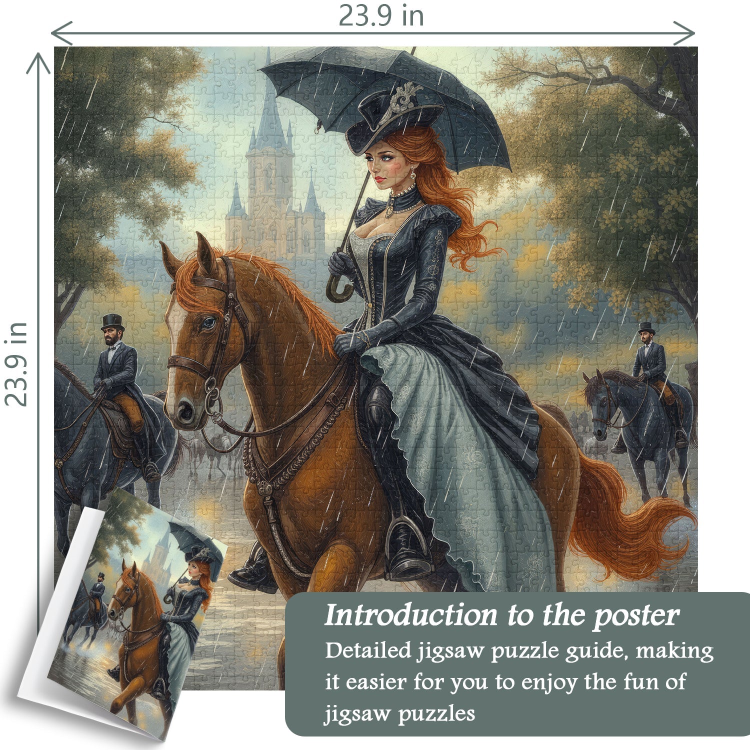 The Lady in the Rain Jigsaw Puzzle 1000 Pieces
