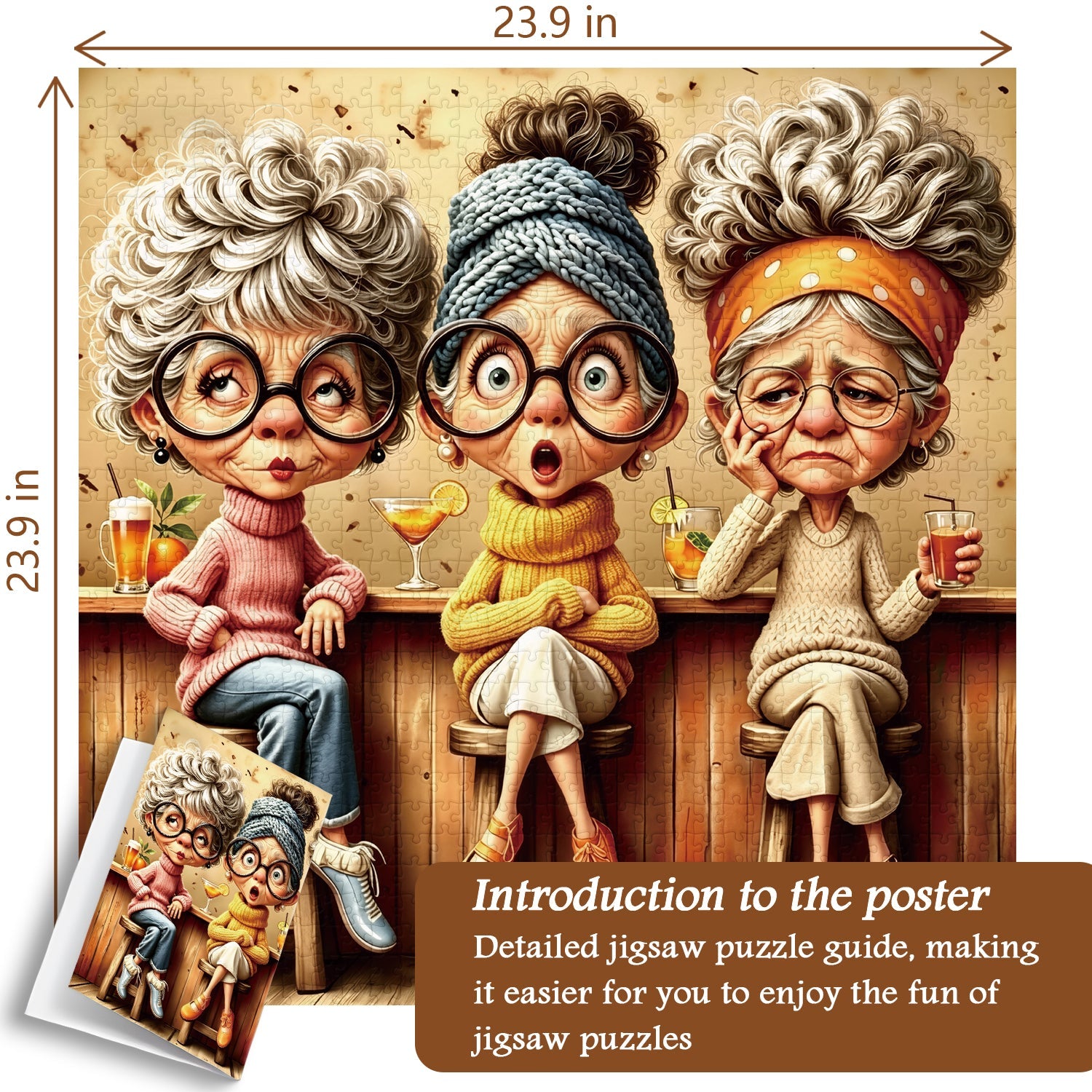 Tipsy Friends Jigsaw Puzzle 1000 Pieces