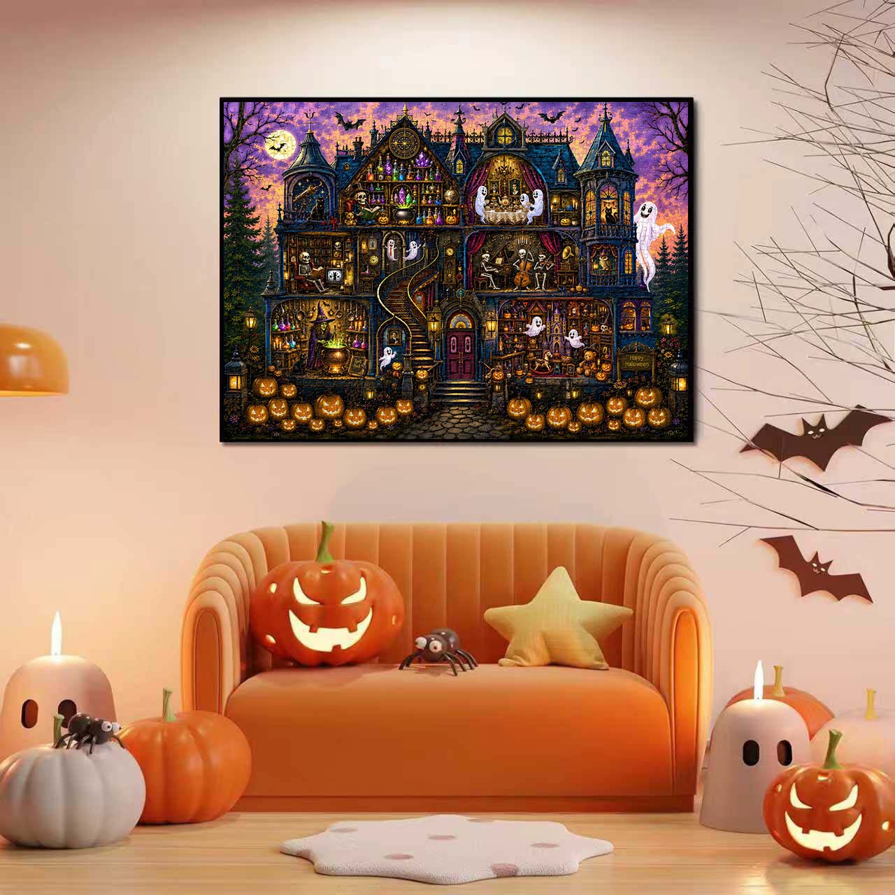 Halloween Carnival Mansion Jigsaw Puzzle 1000 Pieces