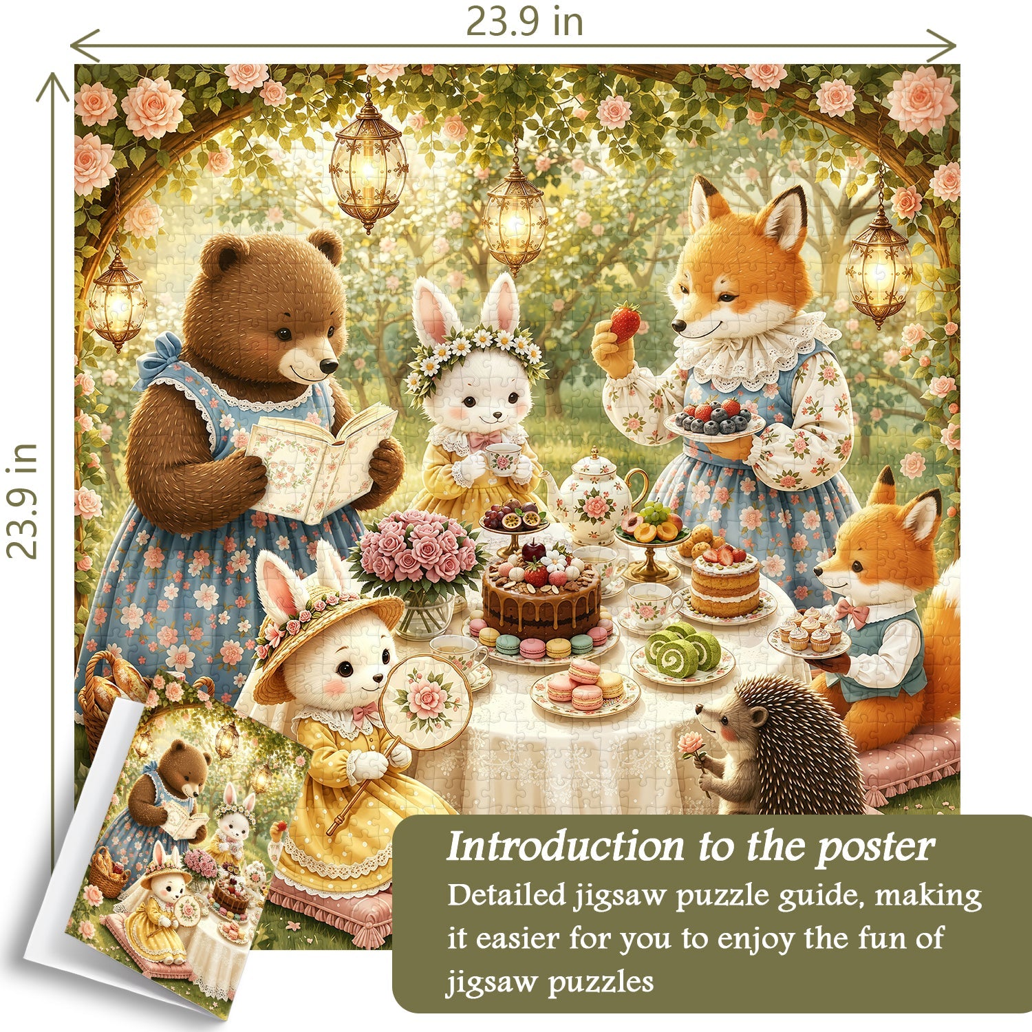 Rose Tea Party Jigsaw Puzzle 1000 Piece