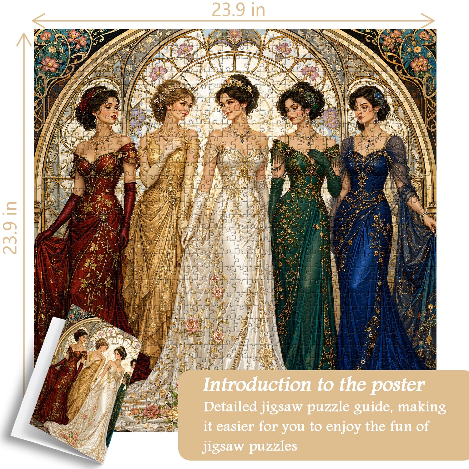 Stained Window Beauty Jigsaw Puzzle 1000 Pieces