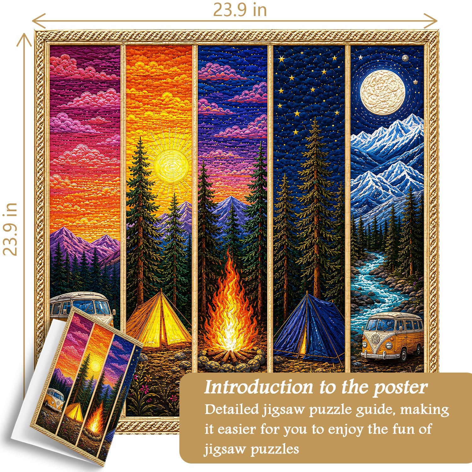 Five-Panel Journey Jigsaw Puzzle 1000 Piece