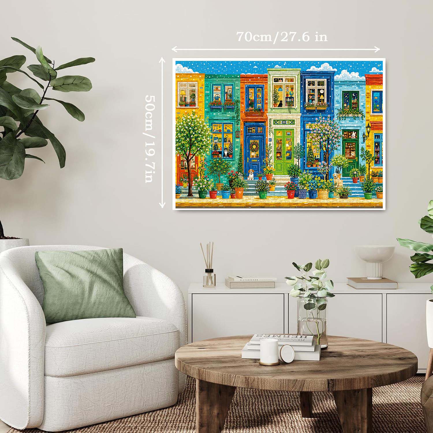 Colorful Street Realm Jigsaw Puzzle 1000 Piece