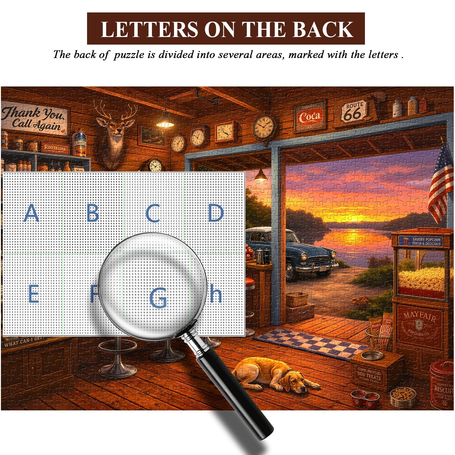 Vintage Lakeside Shop Jigsaw Puzzle 1000 Piece
