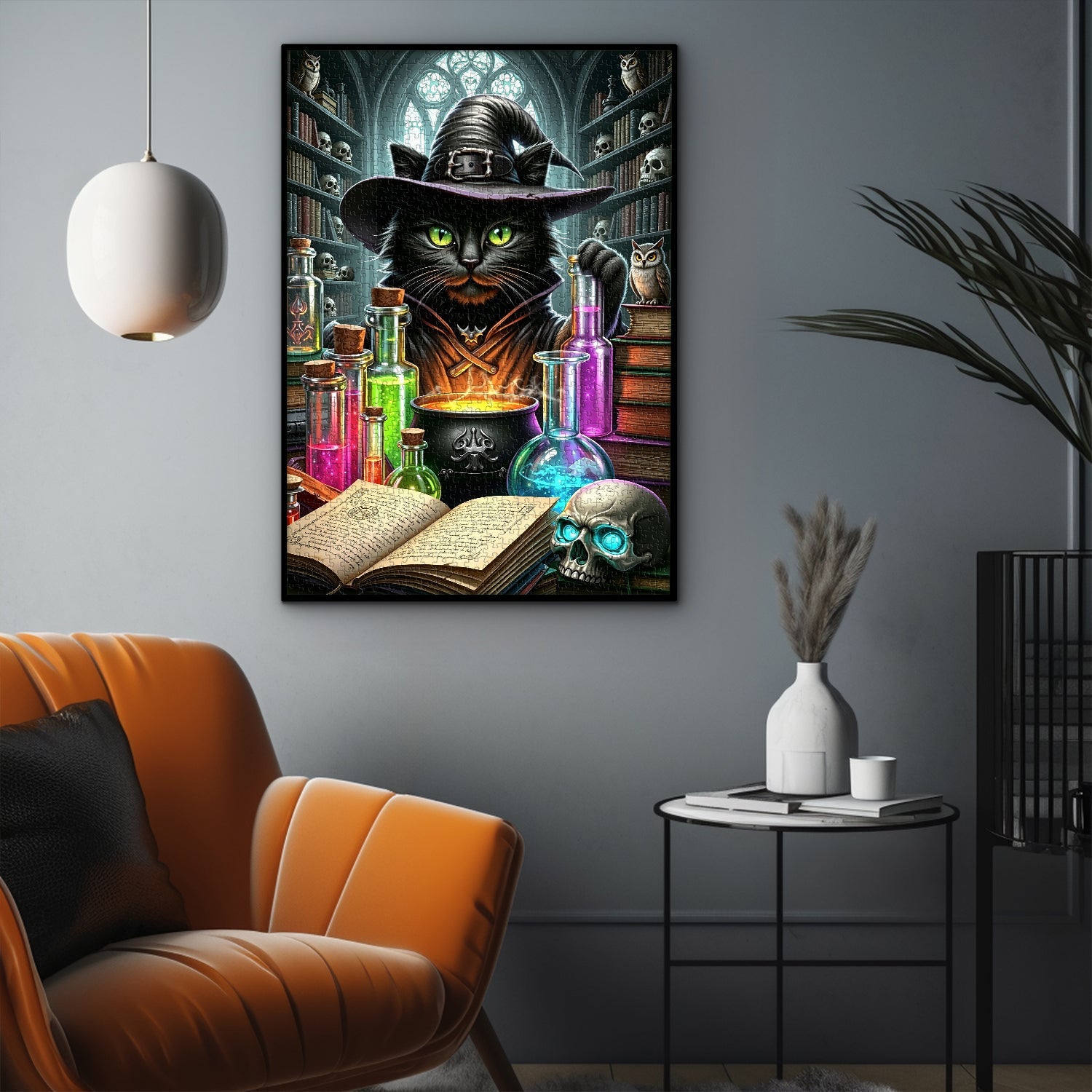 Potions Black Cat Wizard Jigsaw Puzzle 1000 Pieces