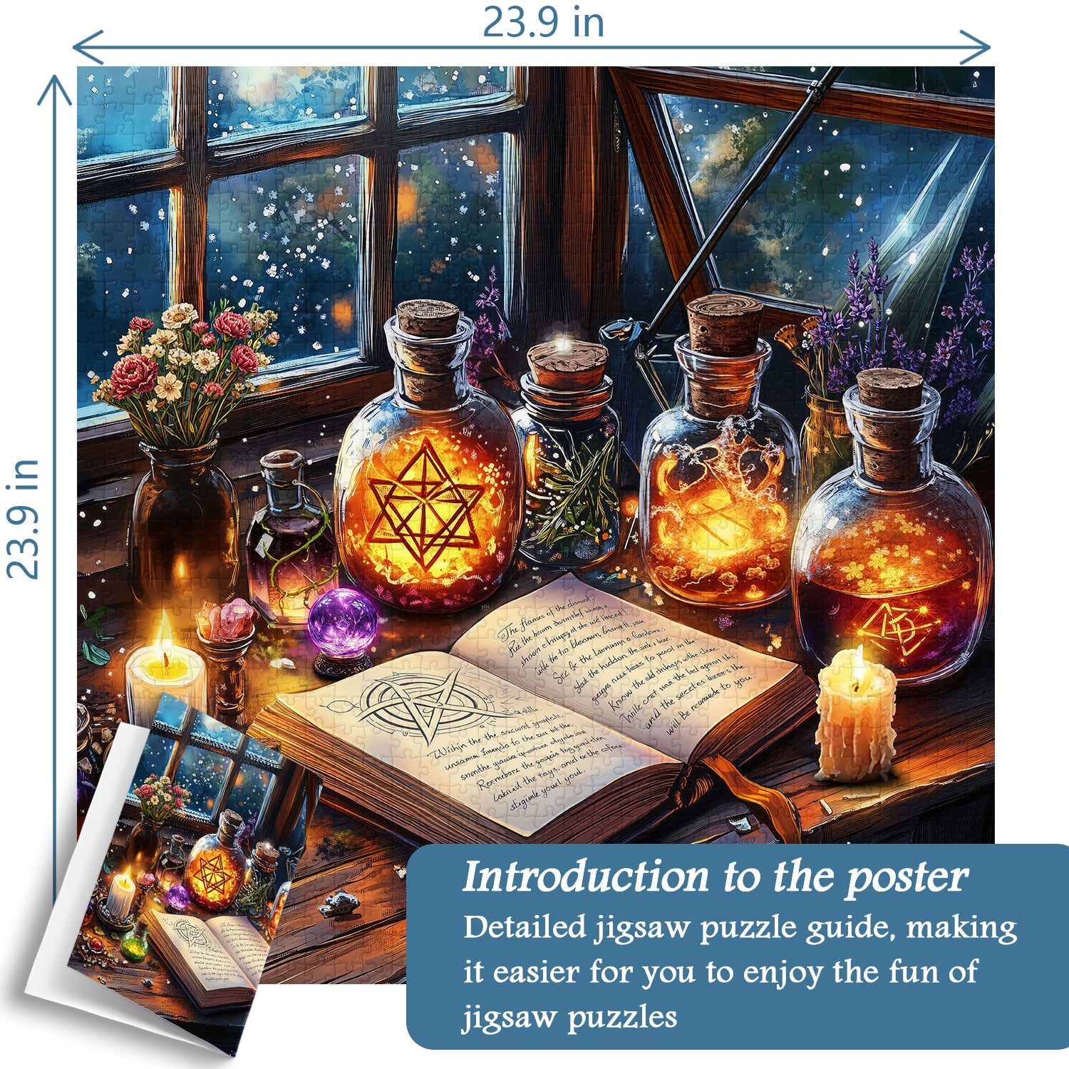 Puzzle de nuit sorcier - 1000 pièces