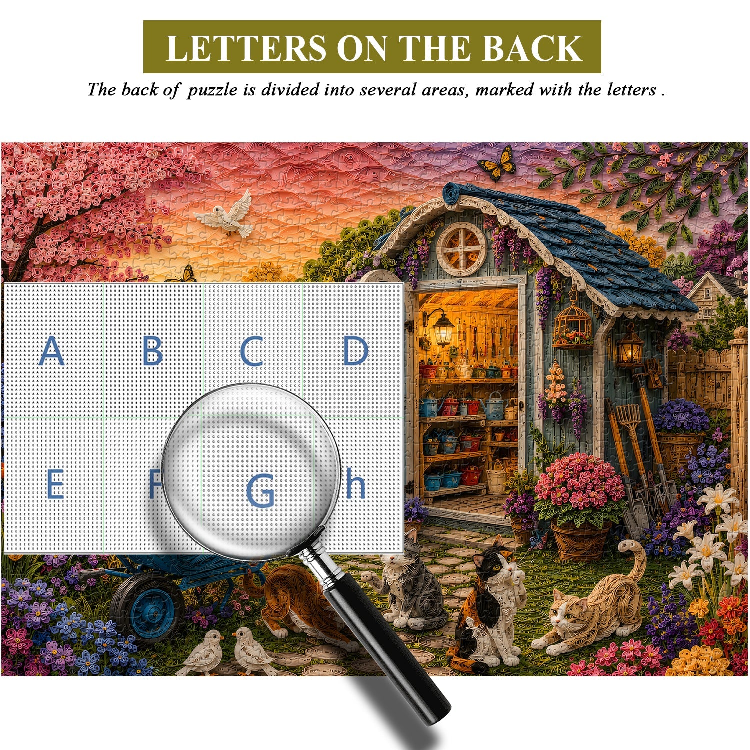 Quilled Yard Jigsaw Puzzle 1000 Piece