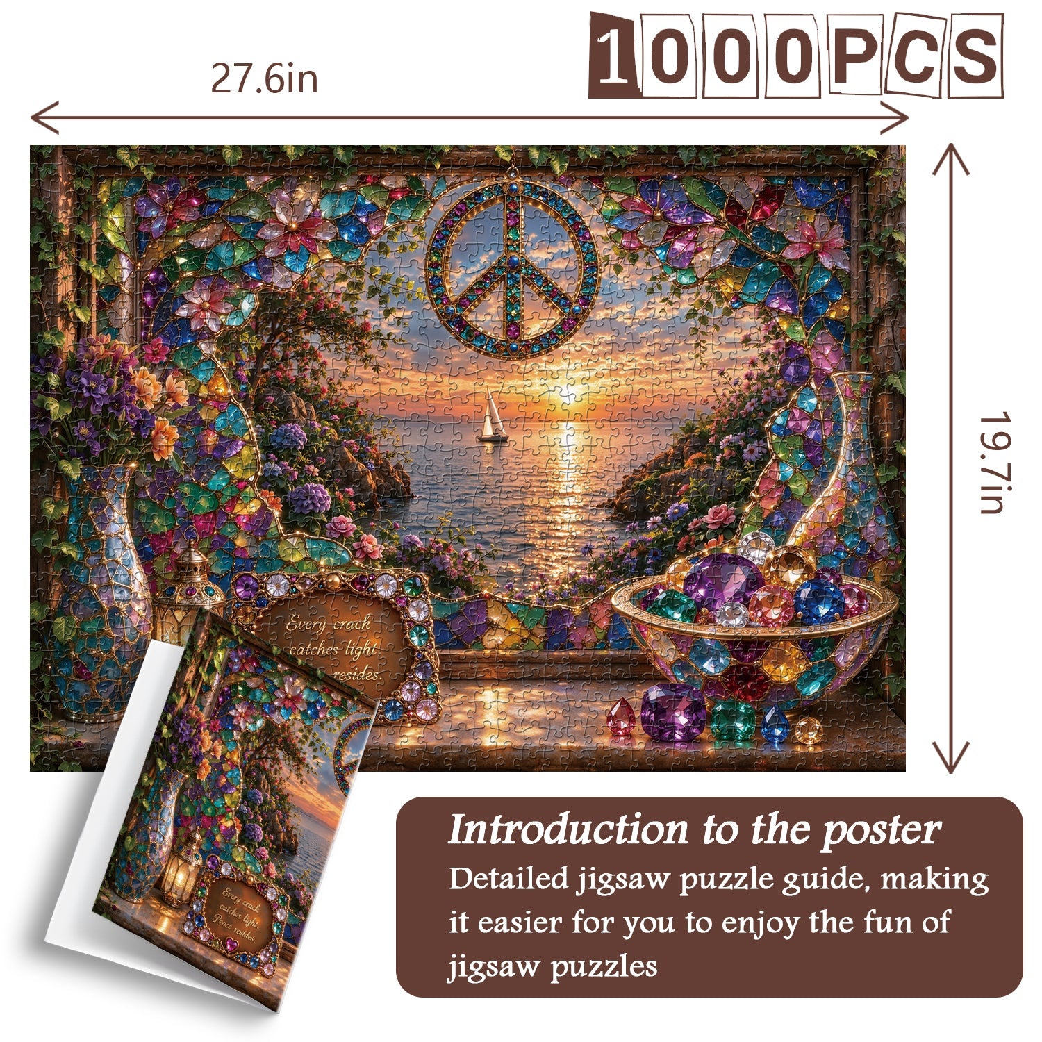 Glass Peace Jigsaw Puzzle 1000 Pieces