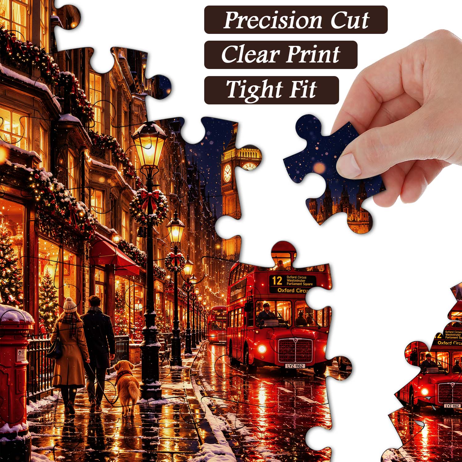London Snow Night Jigsaw Puzzle 1000 Pieces