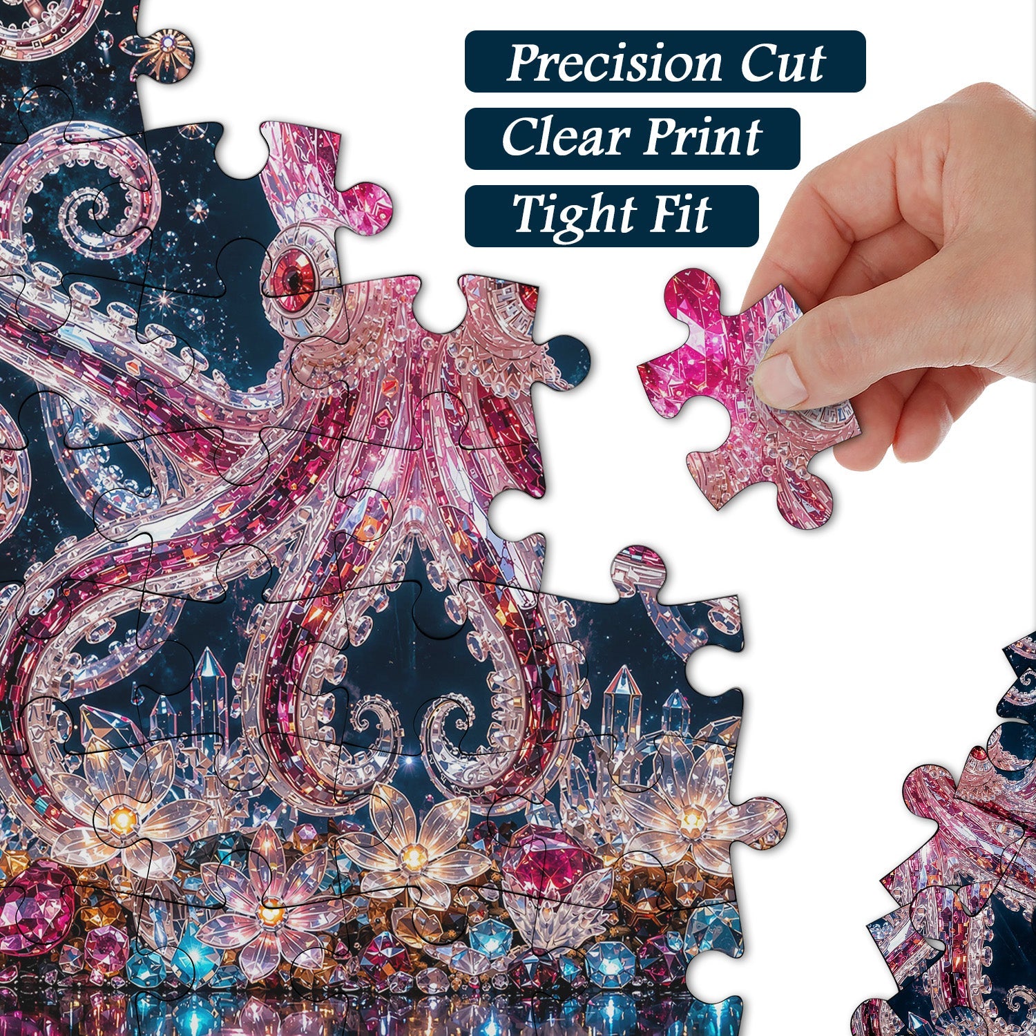 Crystal Octopus Jigsaw Puzzle 1000 Pieces