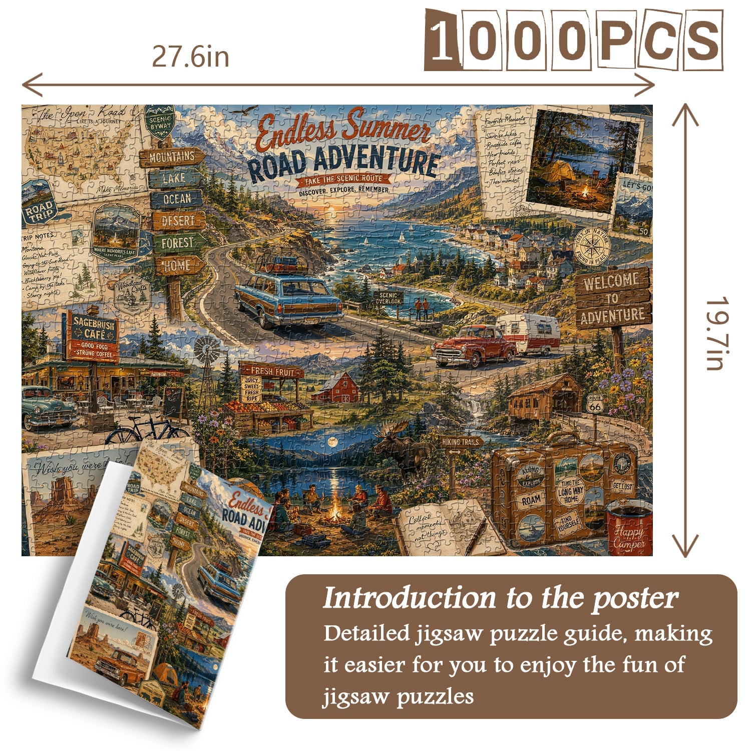 Endless Summer Drive Jigsaw Puzzle 1000 Piece