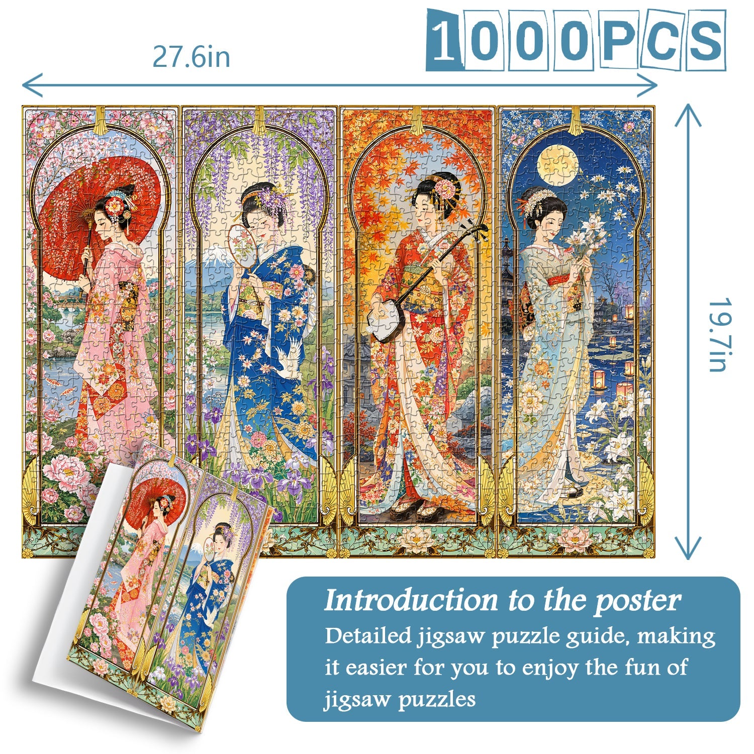 Four‑Season Maidens Jigsaw Puzzle 1000 Piece
