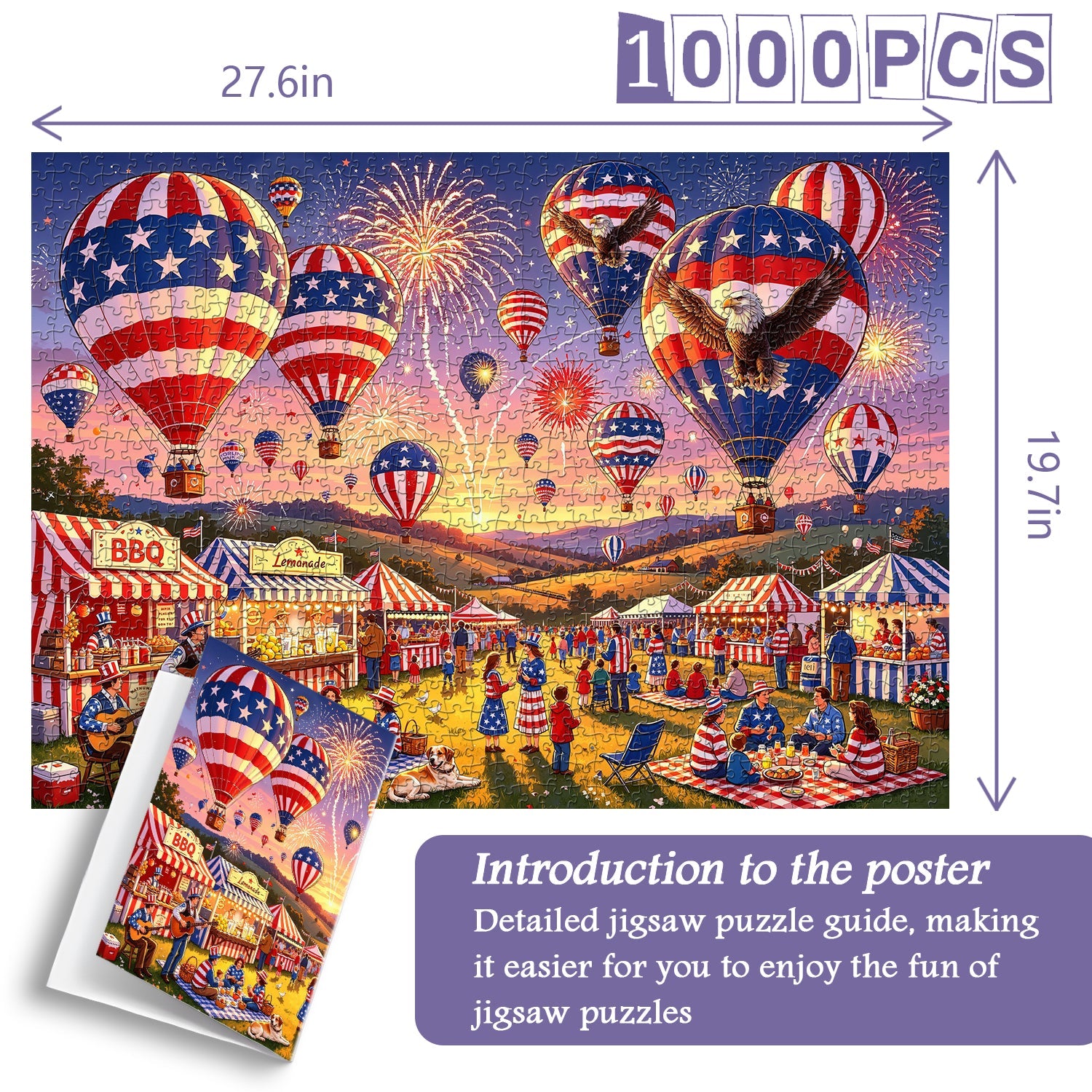 Hot Air Balloon Carnival Jigsaw Puzzle 1000 Pieces