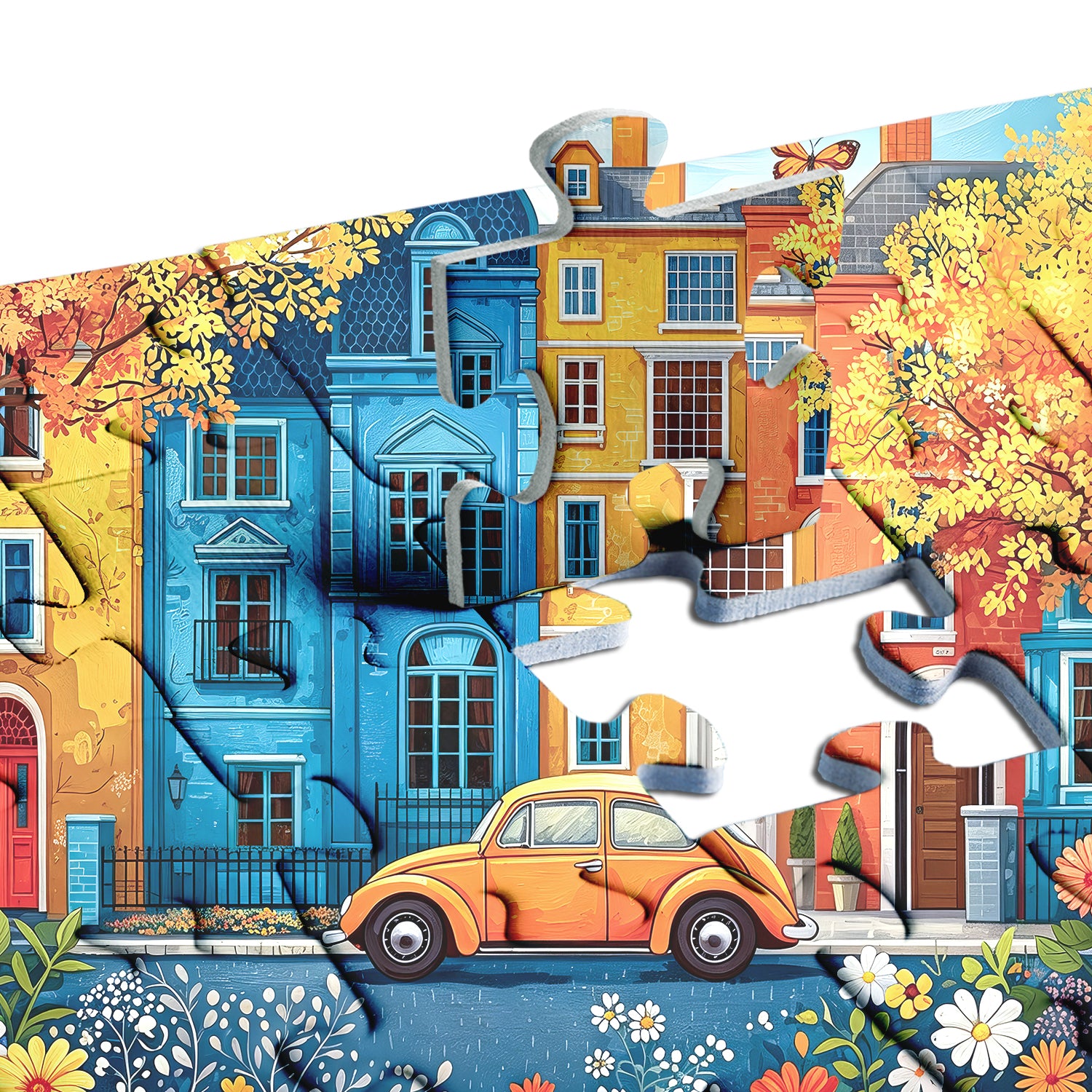 Puzzle de 1000 pièces Coin de rue Happiness