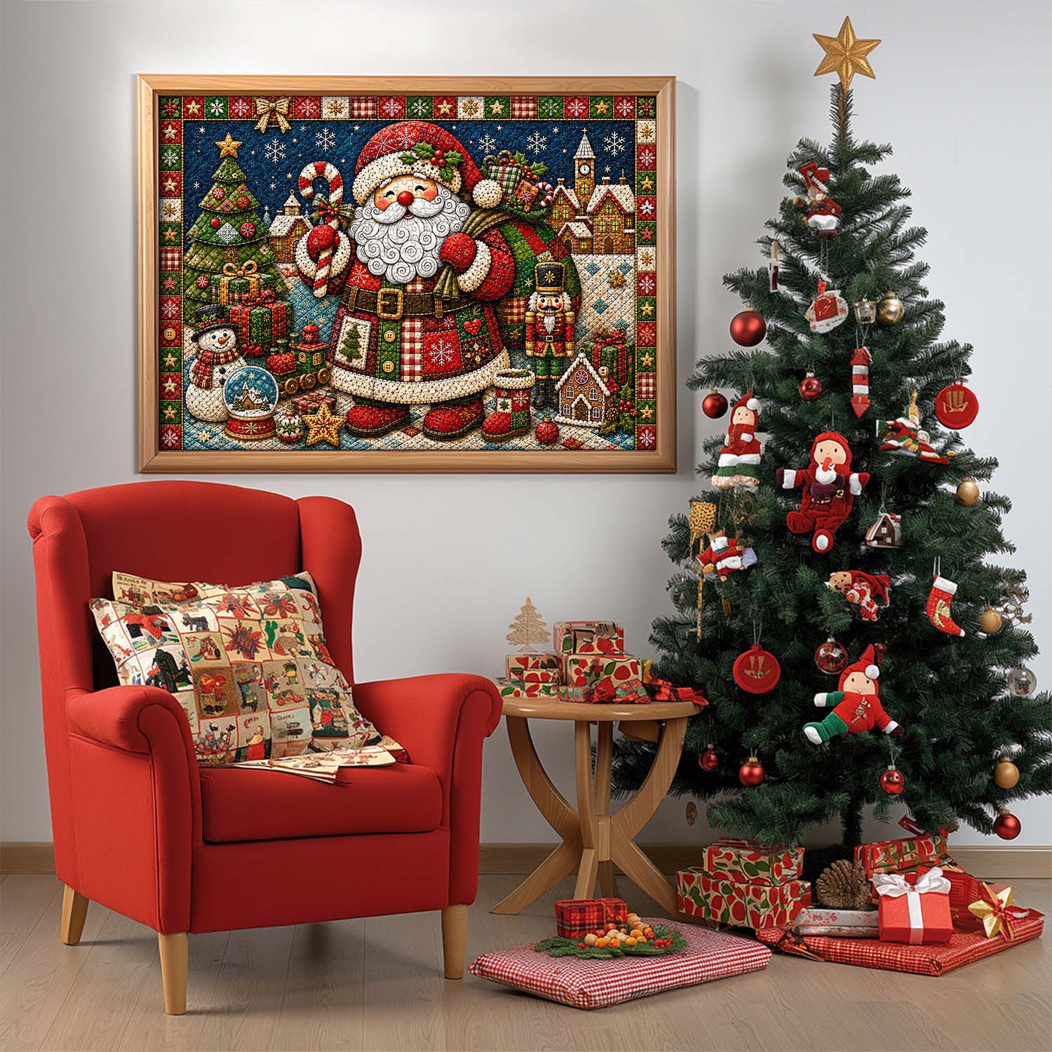 Quilted Christmas Joy Jigsaw Puzzle 1000 Pieces