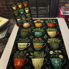 Puzzle 1000 Pièces — Tasses Remplies de Plantes