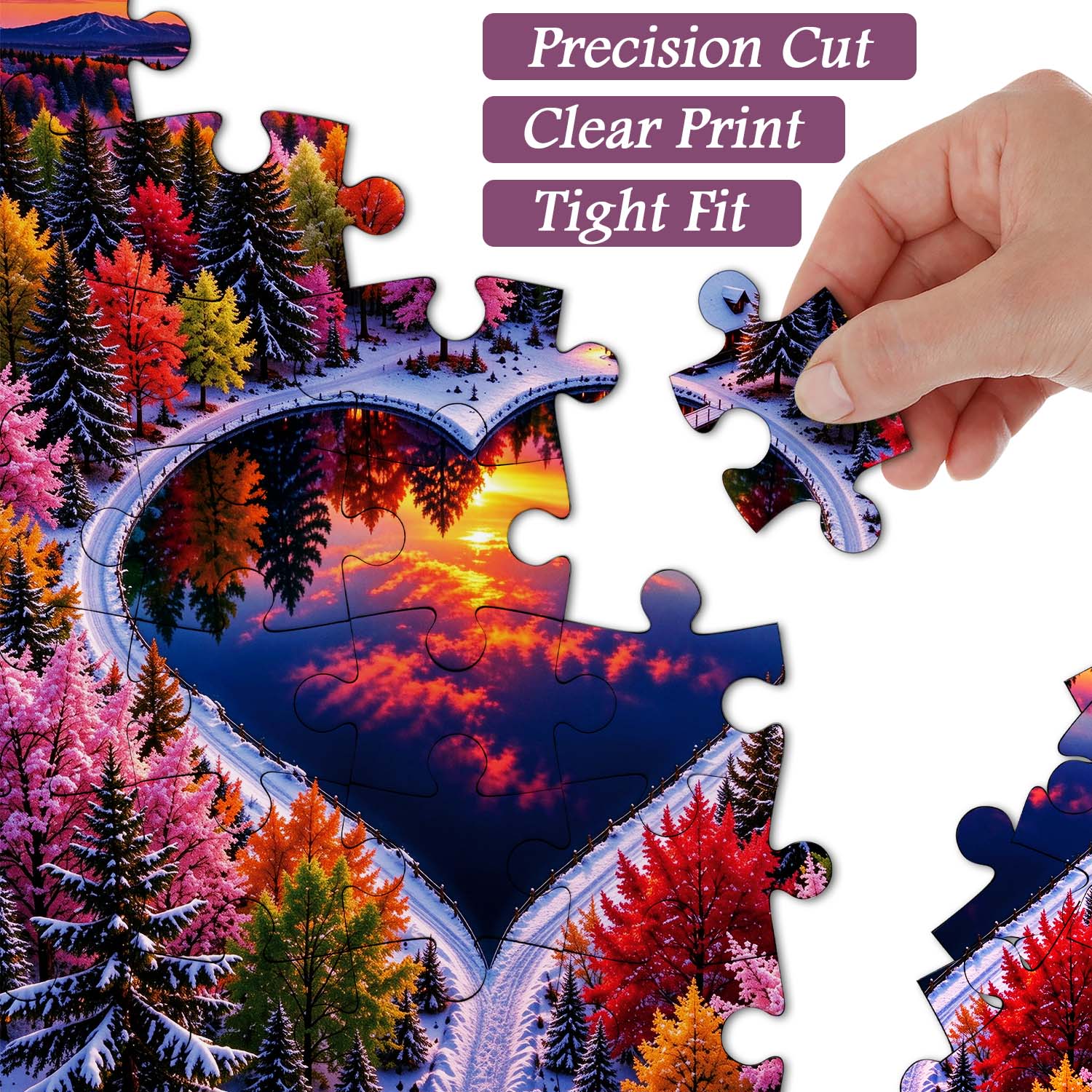 Heart's Reflection Jigsaw Puzzle 1000 Pieces