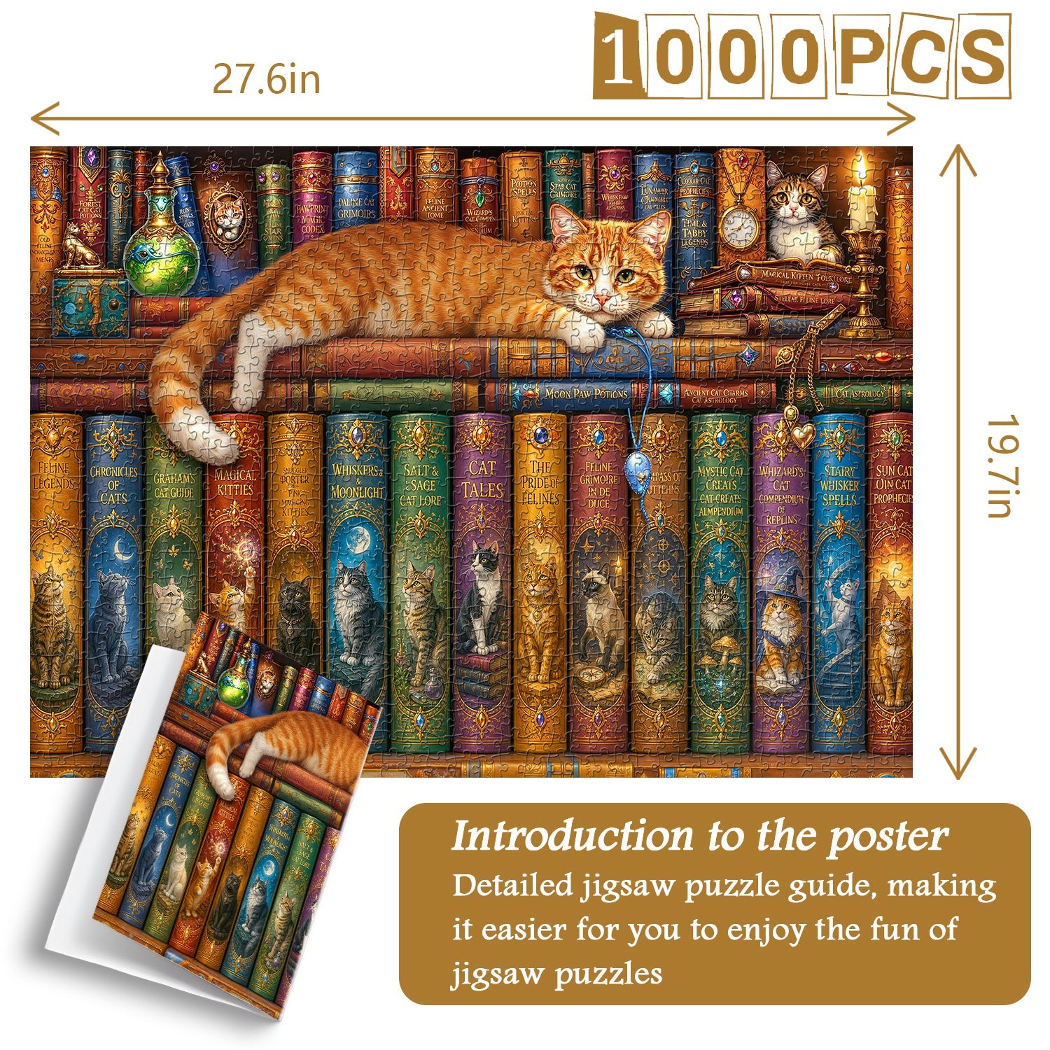 Magic Cat Lore  Jigsaw Puzzle 1000 Piece