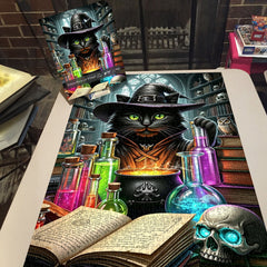 Potions Black Cat Wizard Jigsaw Puzzle 1000 Pieces