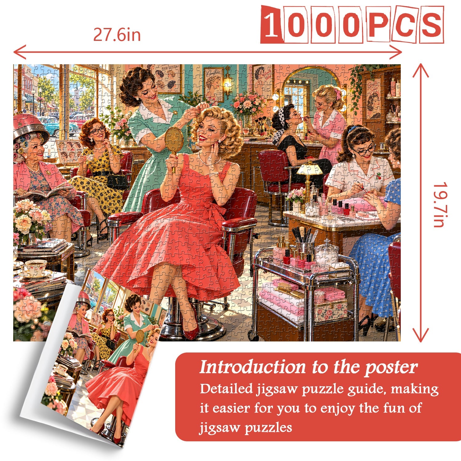 Retro Beauty Salon Jigsaw Puzzle 1000 Pieces