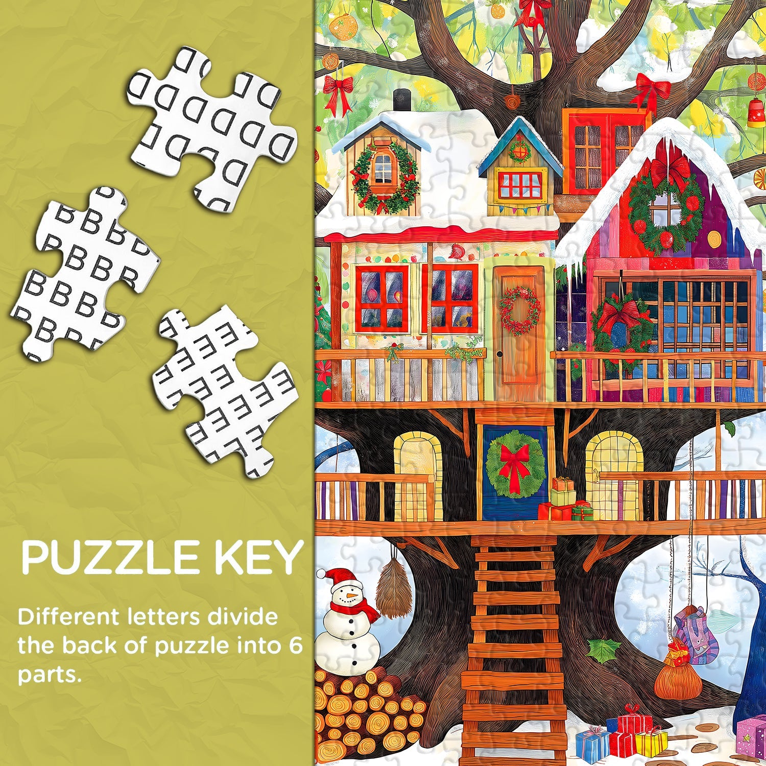 Christmas Treehouse Jigsaw Puzzle 1000 Pieces