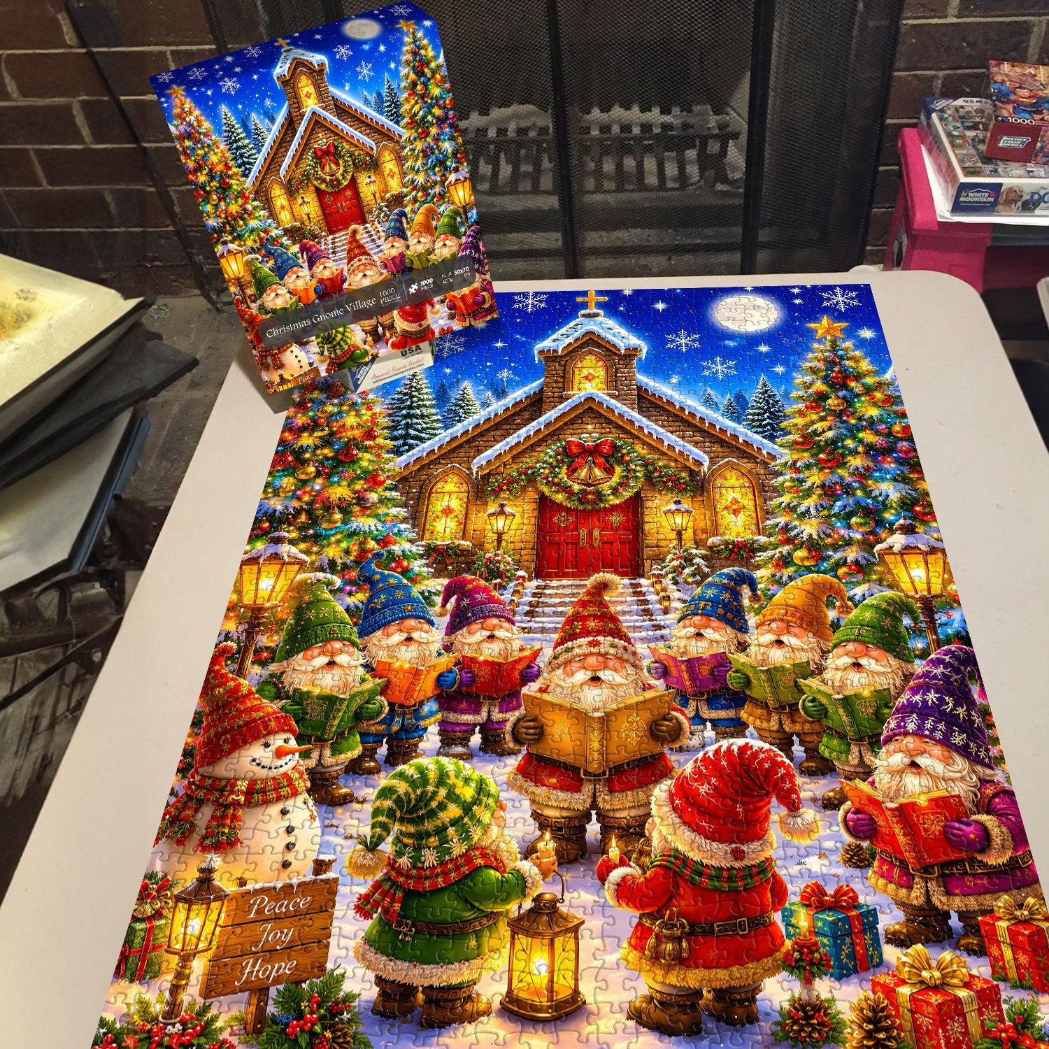 Christmas Gnome Village Jigsaw Puzzle 1000 Pieces
