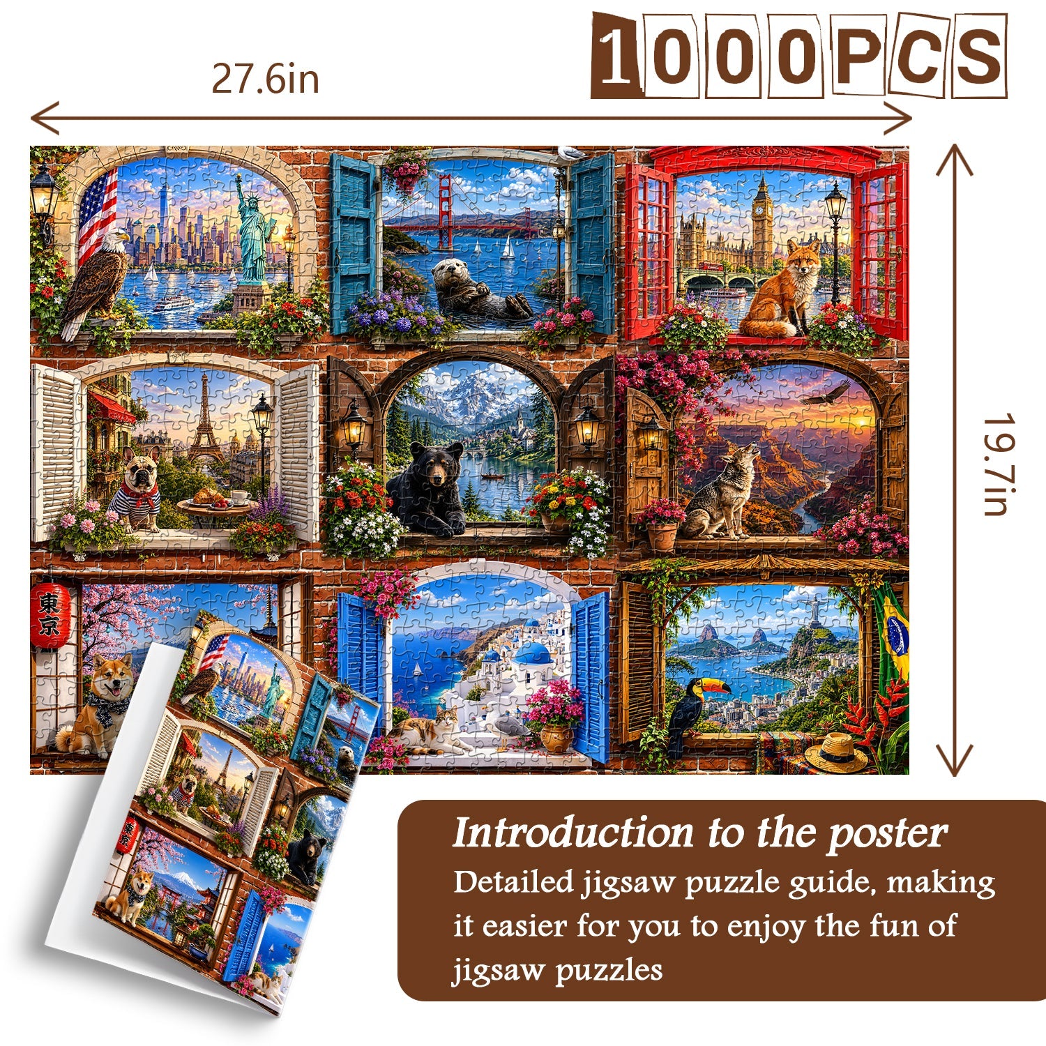 World Panes Jigsaw Puzzle 1000 Piece