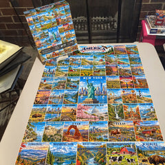 50 States & Washington, D.C Jigsaw Puzzle 1000 Piece