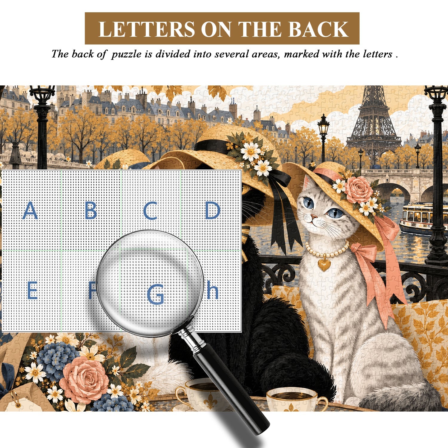 Paris Cats Tea Time Jigsaw Puzzle 1000 Pieces