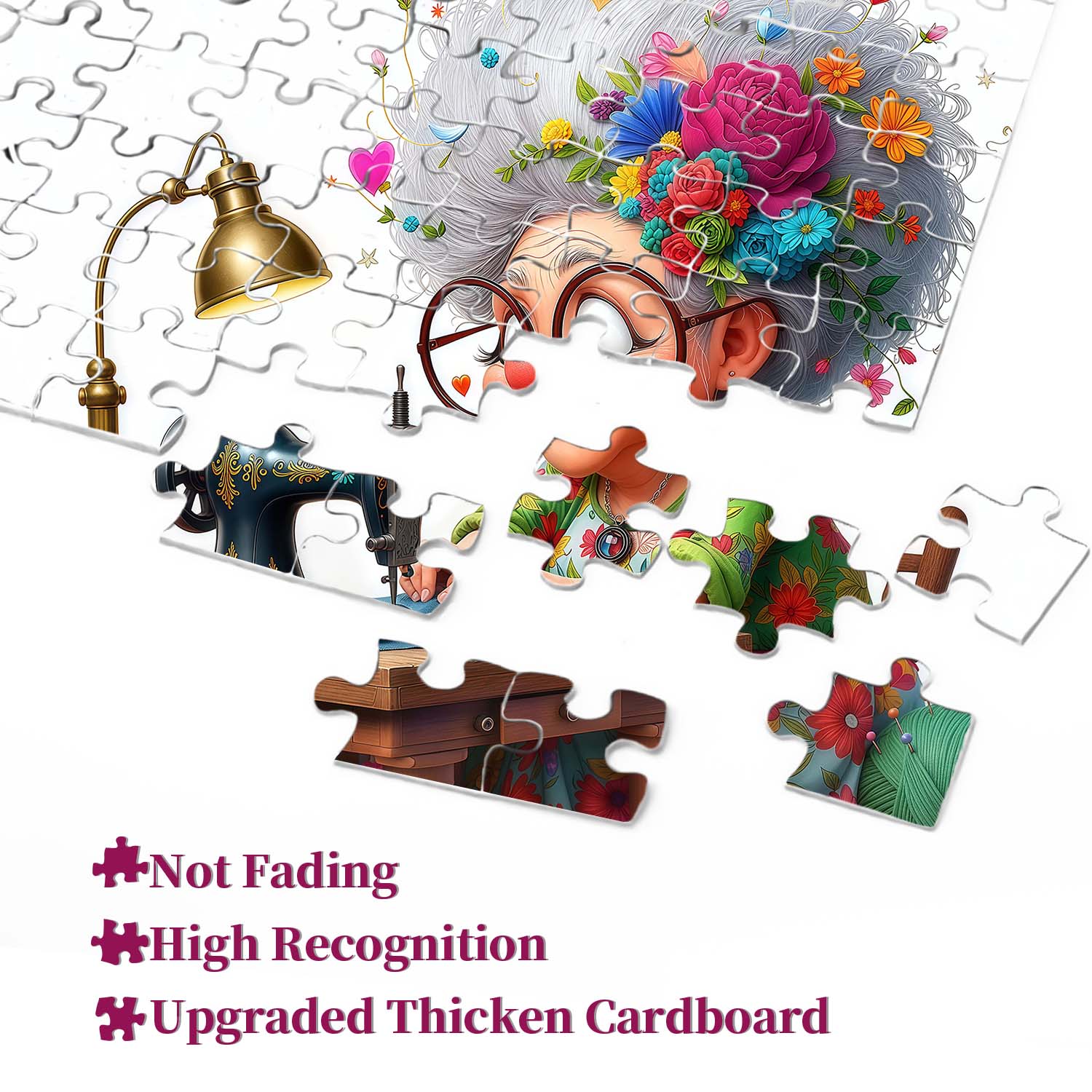 Stitch Granny Jigsaw Puzzle 1000 Piece