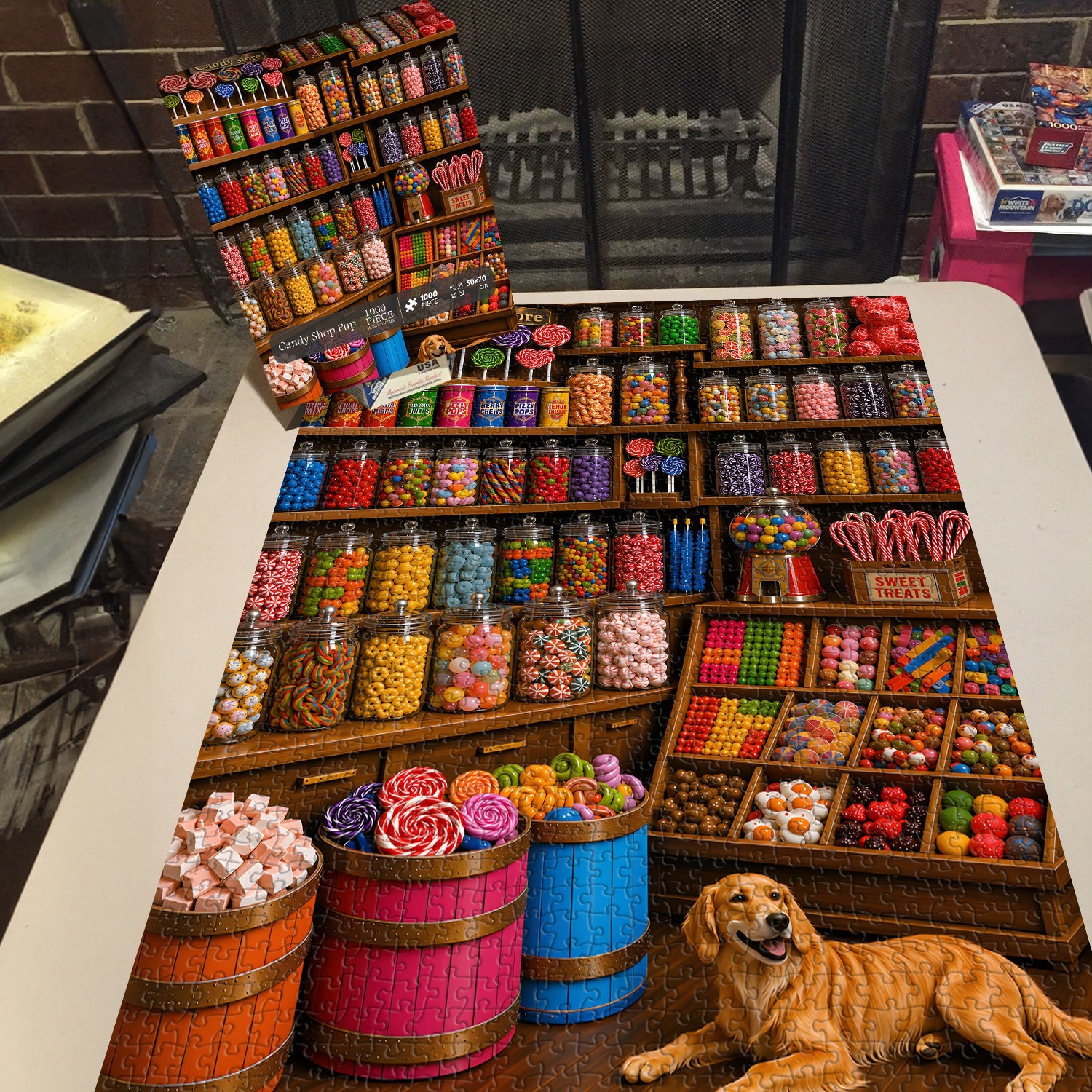 Candy Shop Pup Jigsaw Puzzle 1000 Pieces