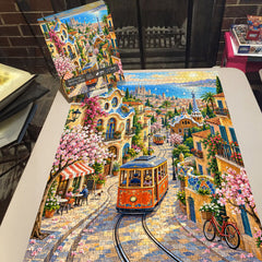 Barcelona Spring Tram Jigsaw Puzzle 1000 Pieces