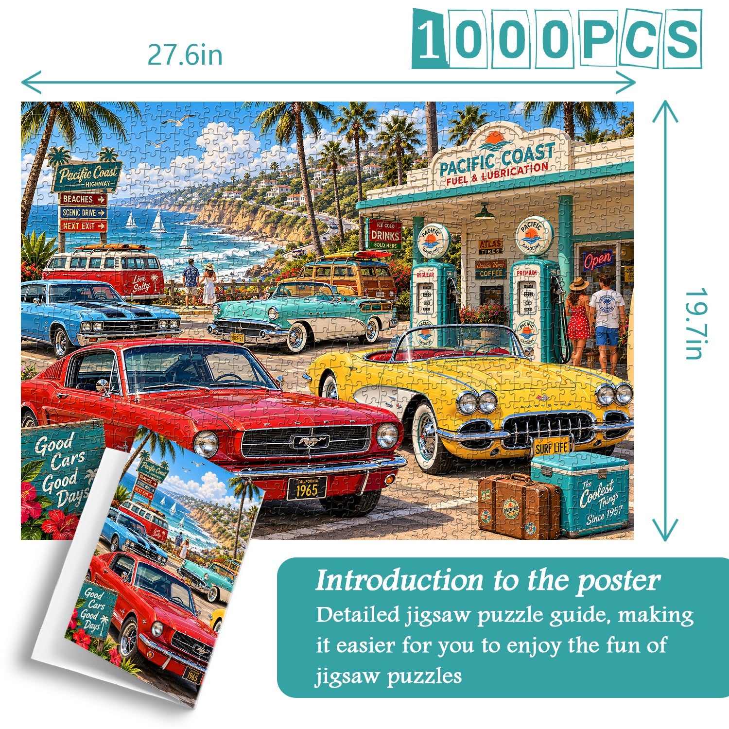 Coastal Gas Stop Jigsaw Puzzle 1000 Piece