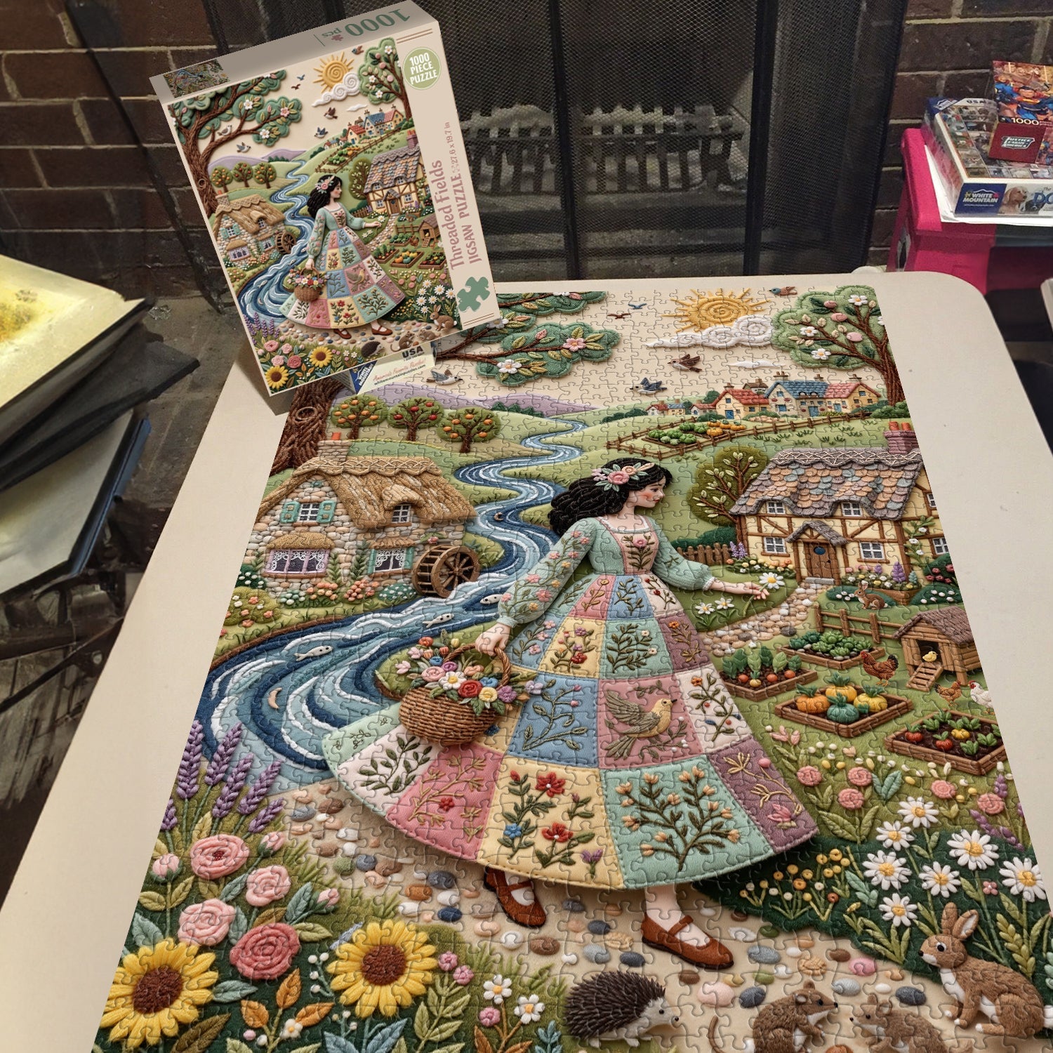Threaded Fields Jigsaw Puzzle 1000 Pieces